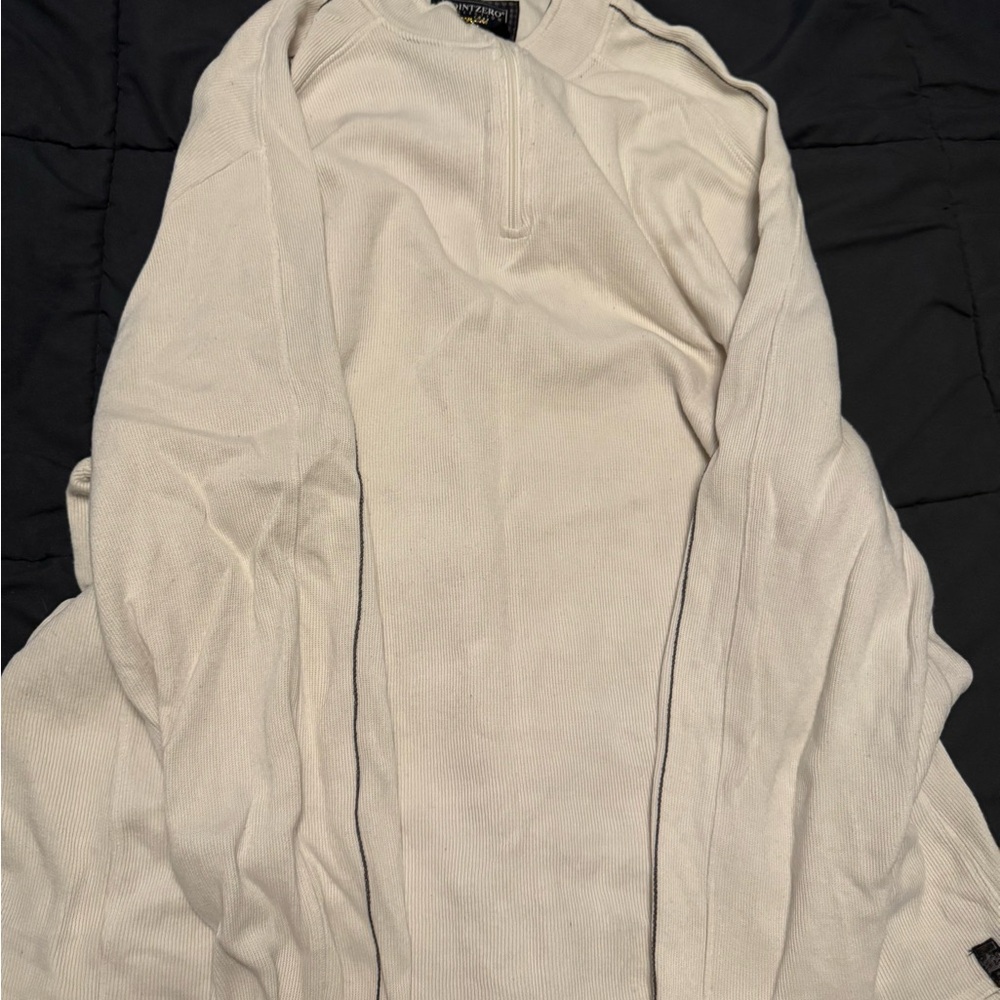 Point Zero Off-White Ribbed Sweater - Picture 3 of 3